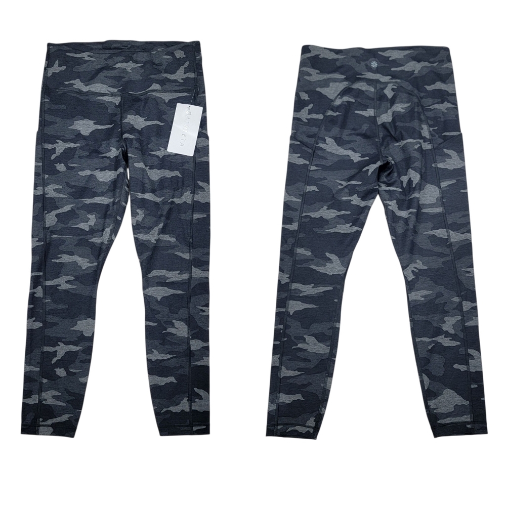 NWT Athleta Ultimate Camo 7/8 Tights Grey Athletic Workout Leggings Women’s M - Picture 17 of 17